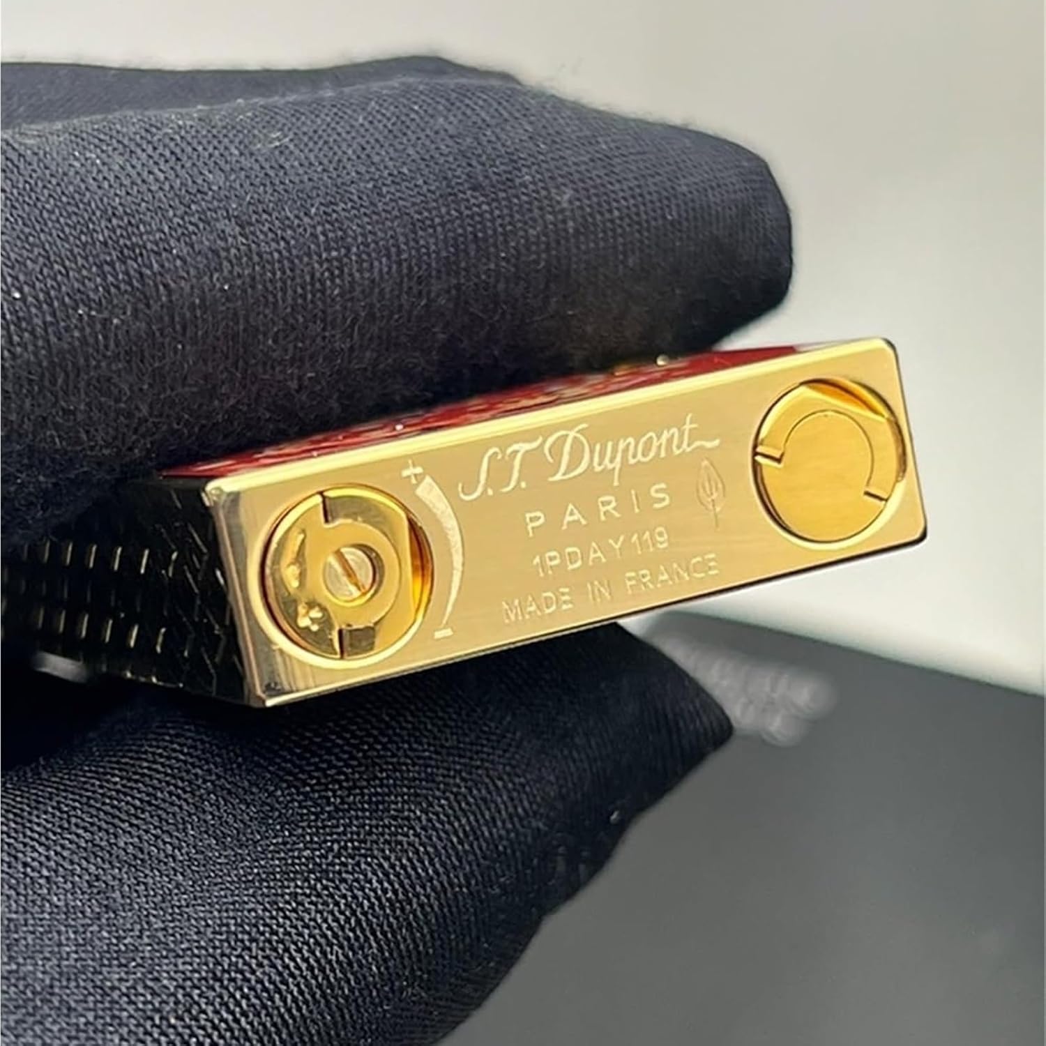 デュポン ライター 16738 LINE2 (ライン2) 純正黒漆（マット